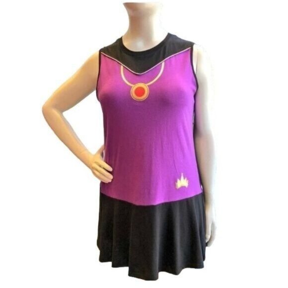 Disney Villain Dress Sleeveless Evil Queen Snow White Women's Woman's MEDIUM NWT - Picture 2 of 10